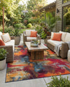 Urban Terrace Collection Area Rug -  Atrium Rectangle Multi  lifestyle 44