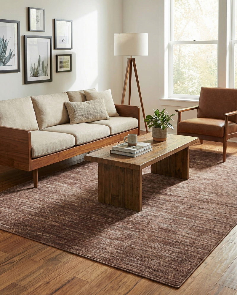 Sahara Essence Collection Area Rug - Oasis (Brown) Rectangle Brown  lifestyle 20