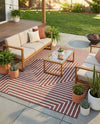 Urban Terrace Collection Area Rug -  Astoria (Rust Red) Rectangle Rust Red  lifestyle 12