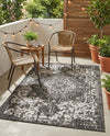 Urban Oasis Rugs Collection Area Rug -  Penthouse (Charcoal Gray) Rectangle Charcoal Gray  lifestyle 5
