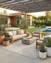 Urban Terrace Collection Area Rug -  Chelsea (Gray) Rectangle Gray  lifestyle 5