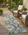 Urban Terrace Collection Area Rug -  Vista Runner Blue  lifestyle 54