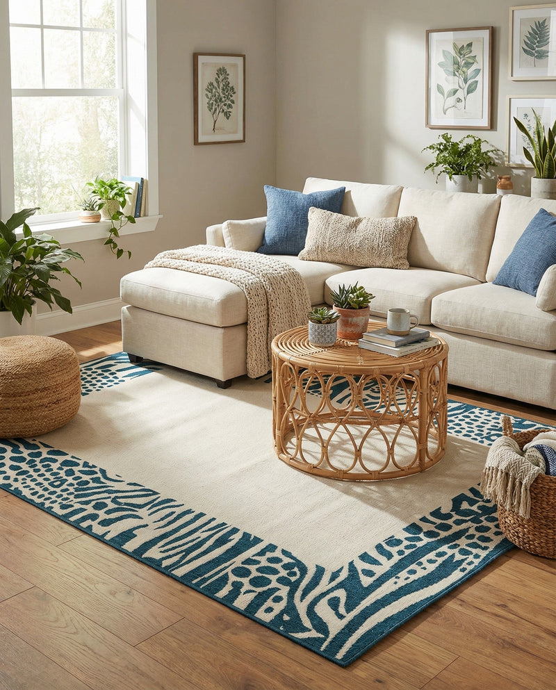 Savannah Escape Collection Area Rug - Serengeti Rectangle Ivory  lifestyle 21