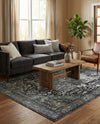 Casablanca Tapestry Collection Area Rug - Fes Rectangle Steel gray  lifestyle 82