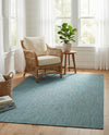 Seaside Serenity Collection Area Rug - Veranda (Teal) Rectangle Teal  lifestyle 6