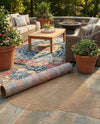 All-Weather Floor Shield Collection Rug Pad - Terracotta Round Brown  lifestyle 43