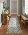 Lattice Gardens Collection Area Rug -  Bloomfield (Light Gray) Runner Light Gray  lifestyle 65