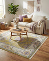 Arcadia Rugs Collection Area Rug - Eden (Green) Square Green  lifestyle 74