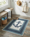 Seaside Haven Rugs Collection Area Rug -  Coralreef Rectangle Navy Blue  lifestyle 12