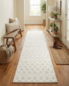 Garden Lattice Charm Collection Area Rug -  Pergola (Ivory) Runner Ivory  lifestyle 57