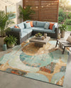 Urban Terrace Collection Area Rug -  Portico Rectangle Multi  lifestyle 25