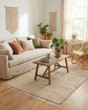Osian Looms Collection Area Rug - Capri Rectangle Natural  lifestyle 31
