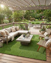 Meadow Retreat Collection Area Rug - Glen Rectangle Green  lifestyle 37