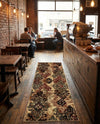 Bistro Lounge Collection Area Rug -  Piccolo Runner Beige  lifestyle 79