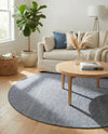 Jill Zarin Sedona Oasis Outdoor Collection Area Rug - Coconino (Navy Sky) Round Navy Sky  lifestyle 52
