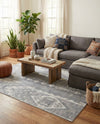 Cascade Range Collection Area Rug - Hood (Gray) Rectangle Gray  lifestyle 5