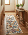 Jewel Oasis Collection Area Rug -  Topaz Runner Multi  lifestyle 50