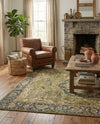 Patio Heritage Collection Area Rug -  Haven Rectangle Green  lifestyle 39