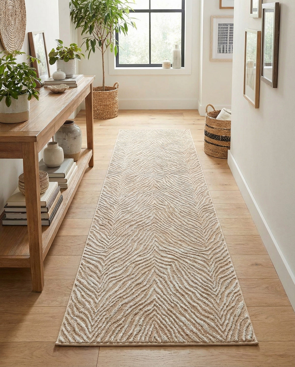 Bloomsbury Elegance Collection Area Rug -  Chelsea Runner Ivory Beige  lifestyle 153