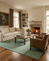 Berkshire Estate Collection Area Rug - Windsor (Green) Rectangle Green  lifestyle 10