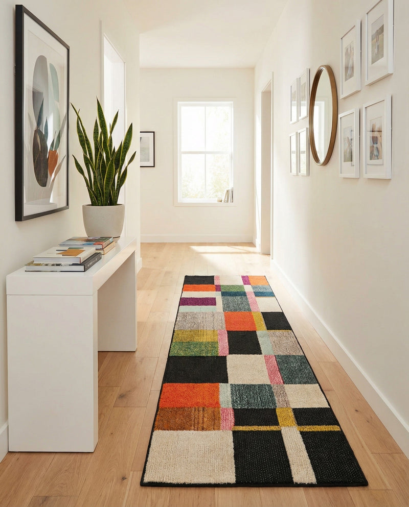 Outdoor Marrakesh Collection Area Rug -  Tangier Runner Multi  lifestyle 64