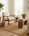 Woven Seaside Elegance Collection Area Rug - Coastline Rectangle Natural  lifestyle 9