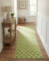 Lattice Gardens Collection Area Rug -  Bloomfield (Light Green) Runner Light Green  lifestyle 42