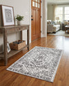 Charleston Elegance Collection Area Rug -  Seaport (white Gray) Rectangle white Gray  lifestyle 19
