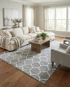 Trellis Mosaic Collection Area Rug -  Pergolatown (Light Gray) Rectangle Light Gray  lifestyle 9