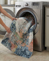 Aegean Elegance Washables Collection Area Rug -  Hydra Rectangle Aegean Blue  lifestyle 24