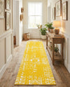 Brighton Stripes Collection Area Rug - Sussex (Yellow) Runner Yellow  lifestyle 66