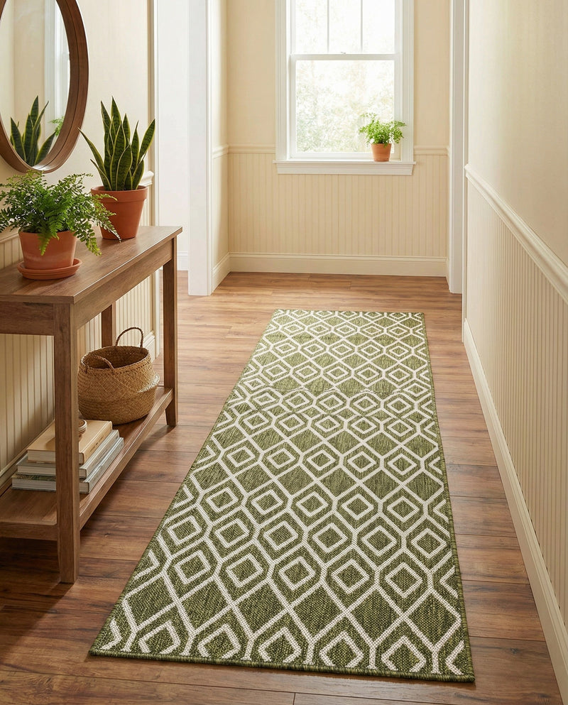 Urban Oasis Rugs Collection Area Rug -  Boulevard (Green) Runner Green  lifestyle 31