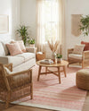 Marina Collection Area Rug - Marina Rectangle Blush Pink  lifestyle 26