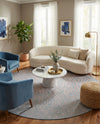 Urban Oasis Rugs Collection Area Rug -  Terrace (Pink and Aqua) Round Pink and Aqua  lifestyle 29