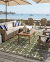 Seaside Haven Rugs Collection Area Rug - Sapphire (Green) Rectangle Green  lifestyle 20