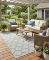 Savannah Pergola Collection Area Rug - Arbor (Gray) Rectangle Gray  lifestyle 14
