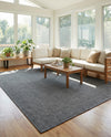 Seaside Serenity Collection Area Rug - Veranda (Black) Rectangle Black  lifestyle 15