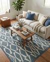 Coastal Terrace Collection Area Rug -  Tidepool Rectangle Blue  lifestyle 14