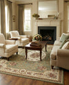 Versailles Elegance Collection Area Rug -  Bellevue Rectangle Green  lifestyle 9