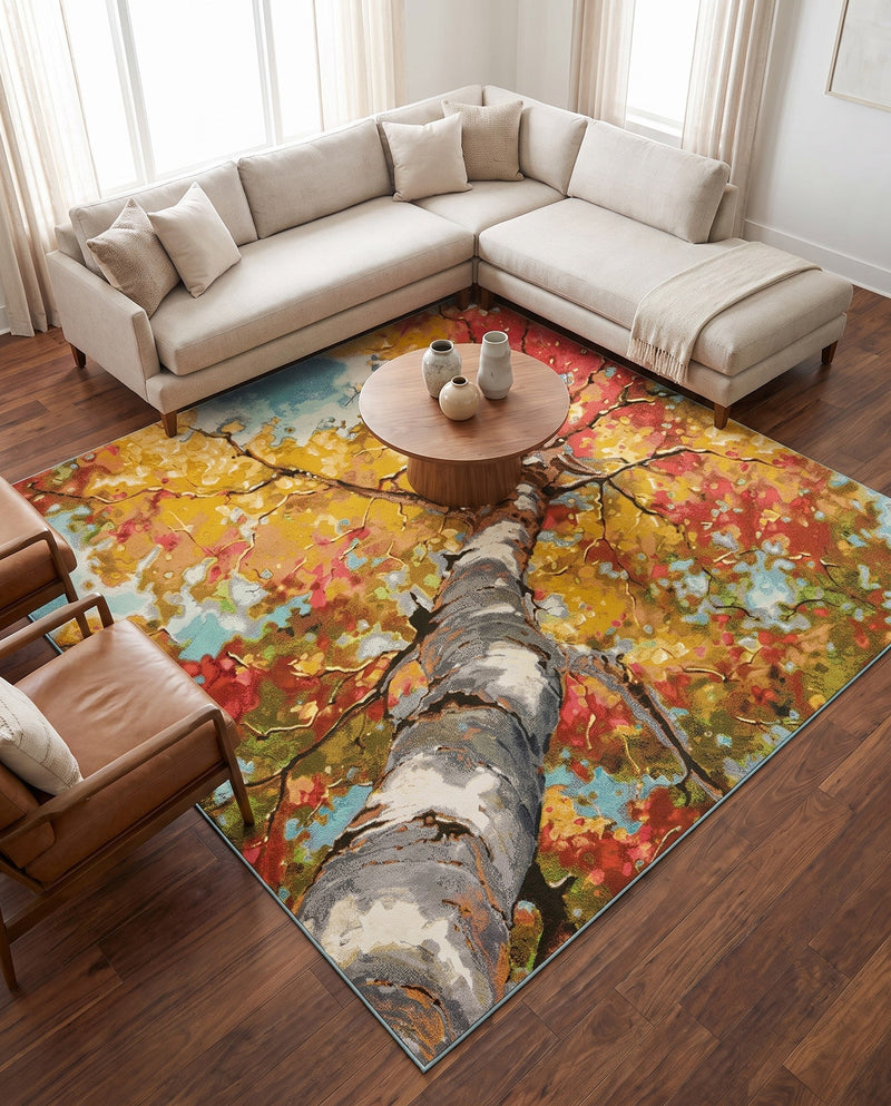 Seaside Blooms Collection Area Rug - Eden Square Multi  lifestyle 54