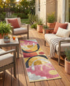 Urban Terrace Collection Area Rug -  Skyline Runner Multi  lifestyle 76