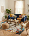 Chromatic Oasis Collection Area Rug -  Twilight Rectangle Multi  lifestyle 31