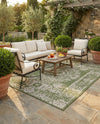 Patio Heritage Collection Area Rug - Savannah (Green) Rectangle Green  lifestyle 8