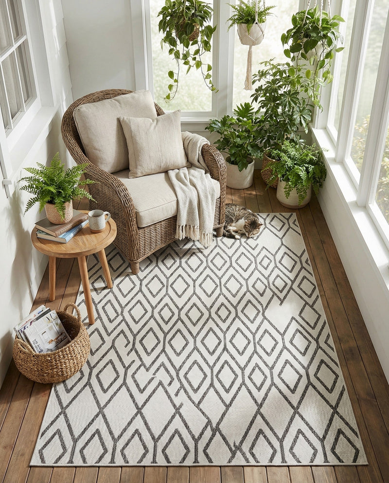 Urban Oasis Rugs Collection Area Rug -  Boulevard (Ivory) Rectangle Ivory  lifestyle 10