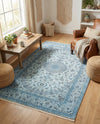 Bazaar Chic Collection Area Rug -  El Jadida Rectangle Blue  lifestyle 7