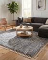 Cozy Cove Shag Collection Area Rug -  Harbor Rectangle Gray  lifestyle 20
