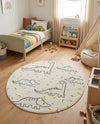 Wonder Tykes Collection Area Rug -  Jamboree Round Ivory  lifestyle 39