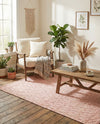 Savannah Weave Collection Area Rug - Serengeti Rectangle Pink  lifestyle 33