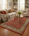 Isfahan Elegance Collection Area Rug - Naghsh-e Jahan (Terracotta) Rectangle Terracotta  lifestyle 25