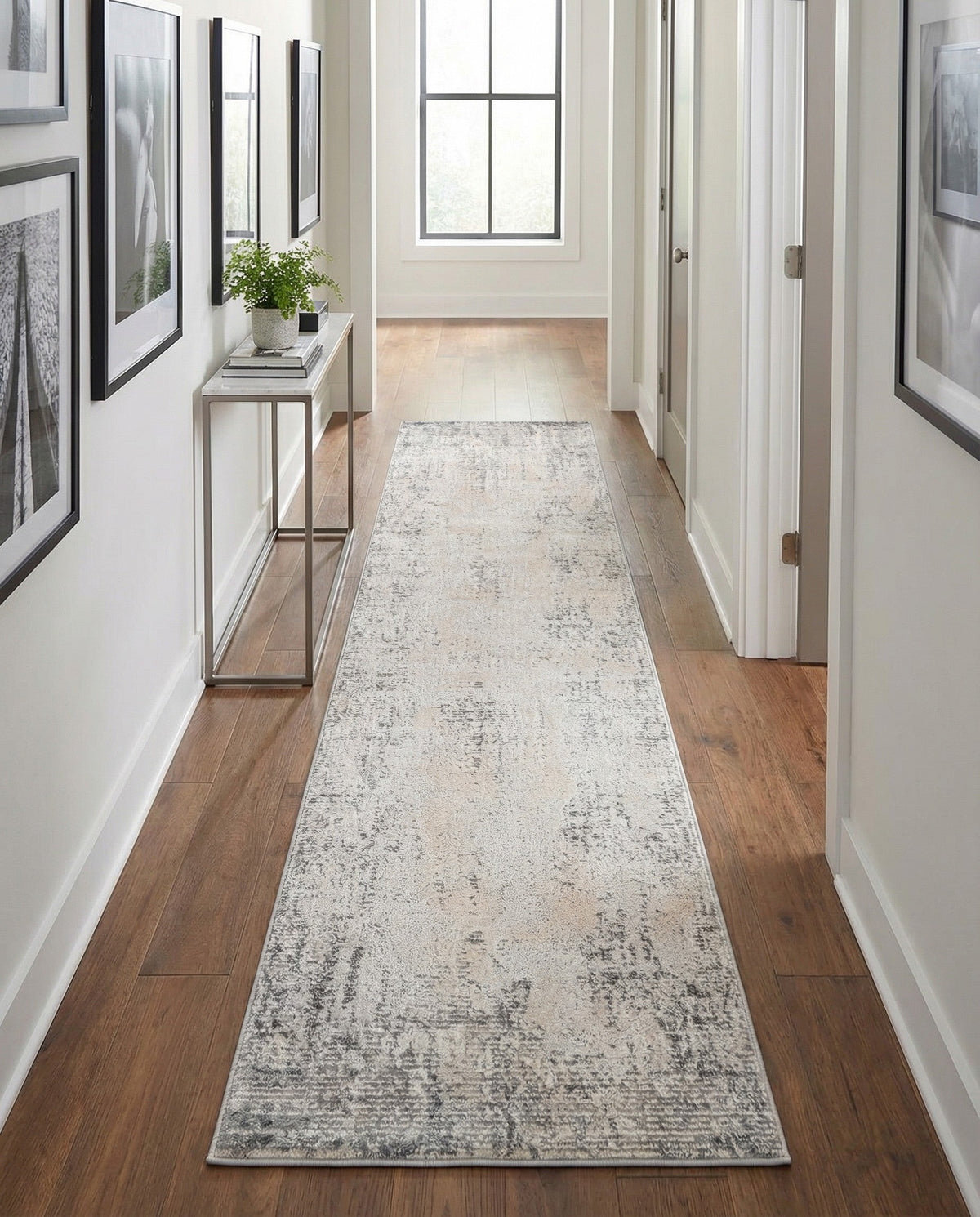 Aegean Elegance Collection Area Rug -  Ithaca Runner Gray  lifestyle 87